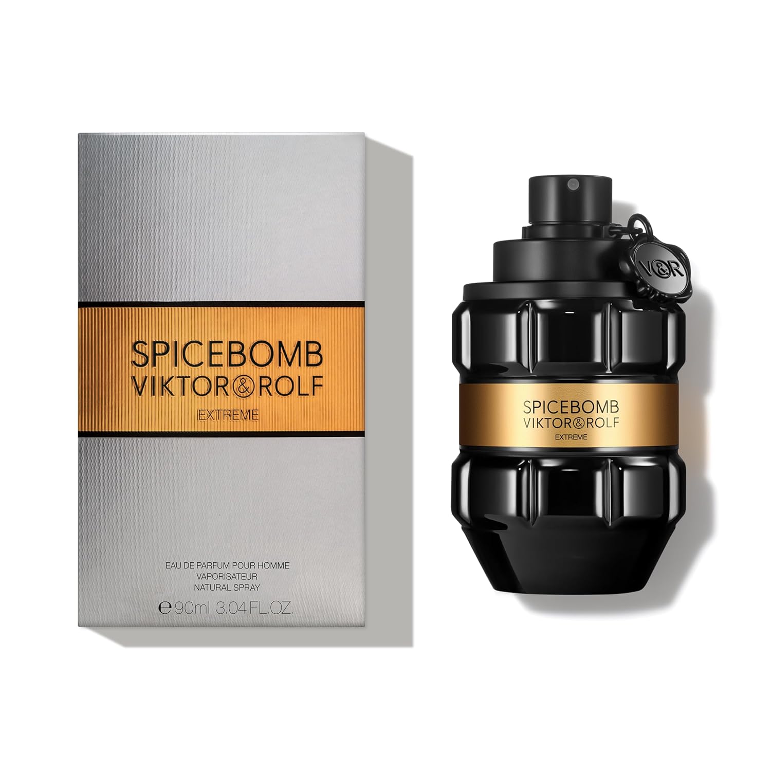 Spicebomb Eau de Toilette Extreme - Men's Cologne Set - Woody and Spicy - With notes of citrus and tobacco