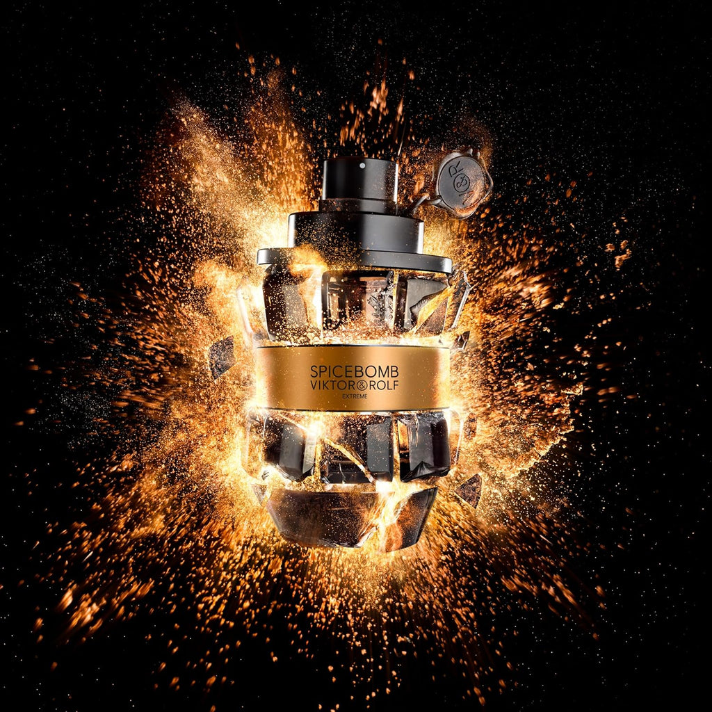 Spicebomb Eau de Toilette Extreme - Men's Cologne Set - Woody and Spicy - With notes of citrus and tobacco