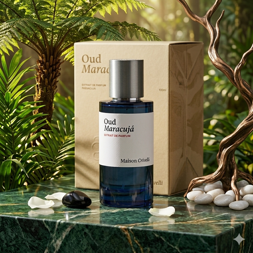 Maison Crivelli Luxury Oud Maracuja Perfume 50ml/100ml Long Lasting Elegant Oriental Floral Woody Scent with 6 Unique Fragrance